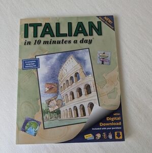 Italian Language Learning Study Aid Book